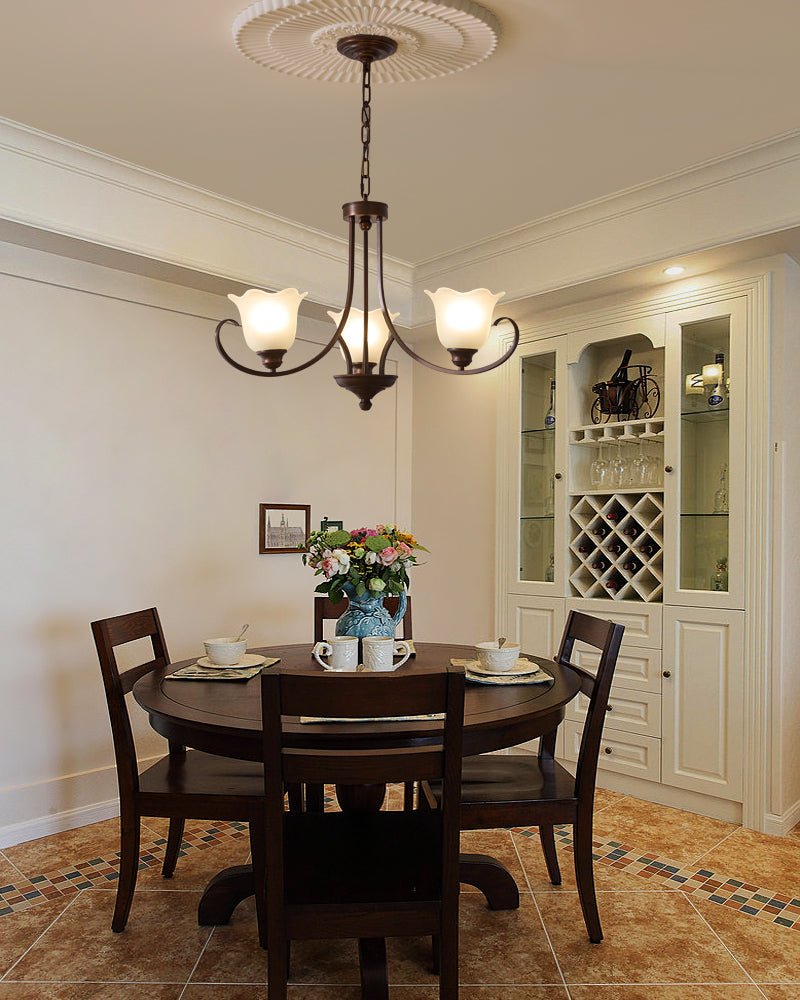 Brynia Glass Chandelier-Moonnatur