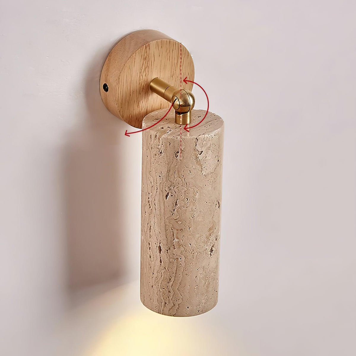 Wilvenbrook Travertine Wall Light-Moonnatur