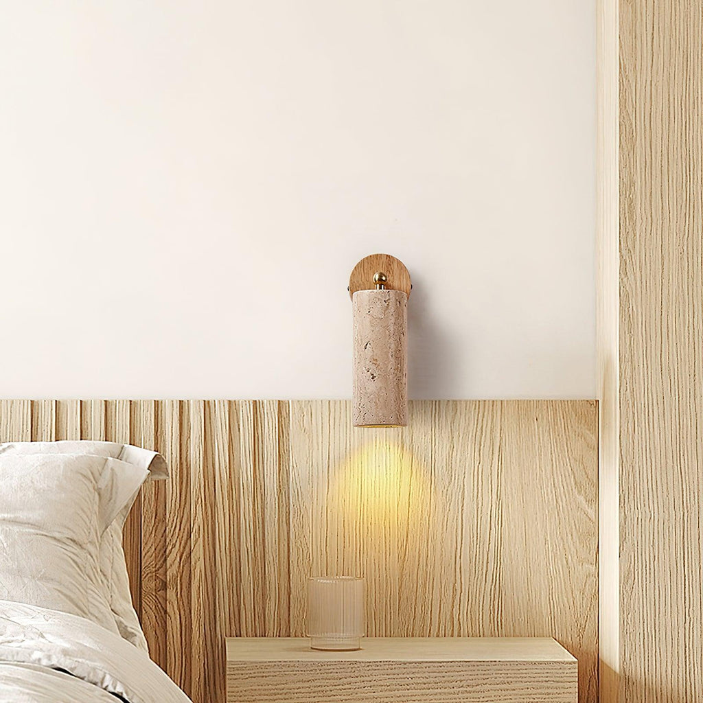 Wilvenbrook Travertine Wall Light-Moonnatur