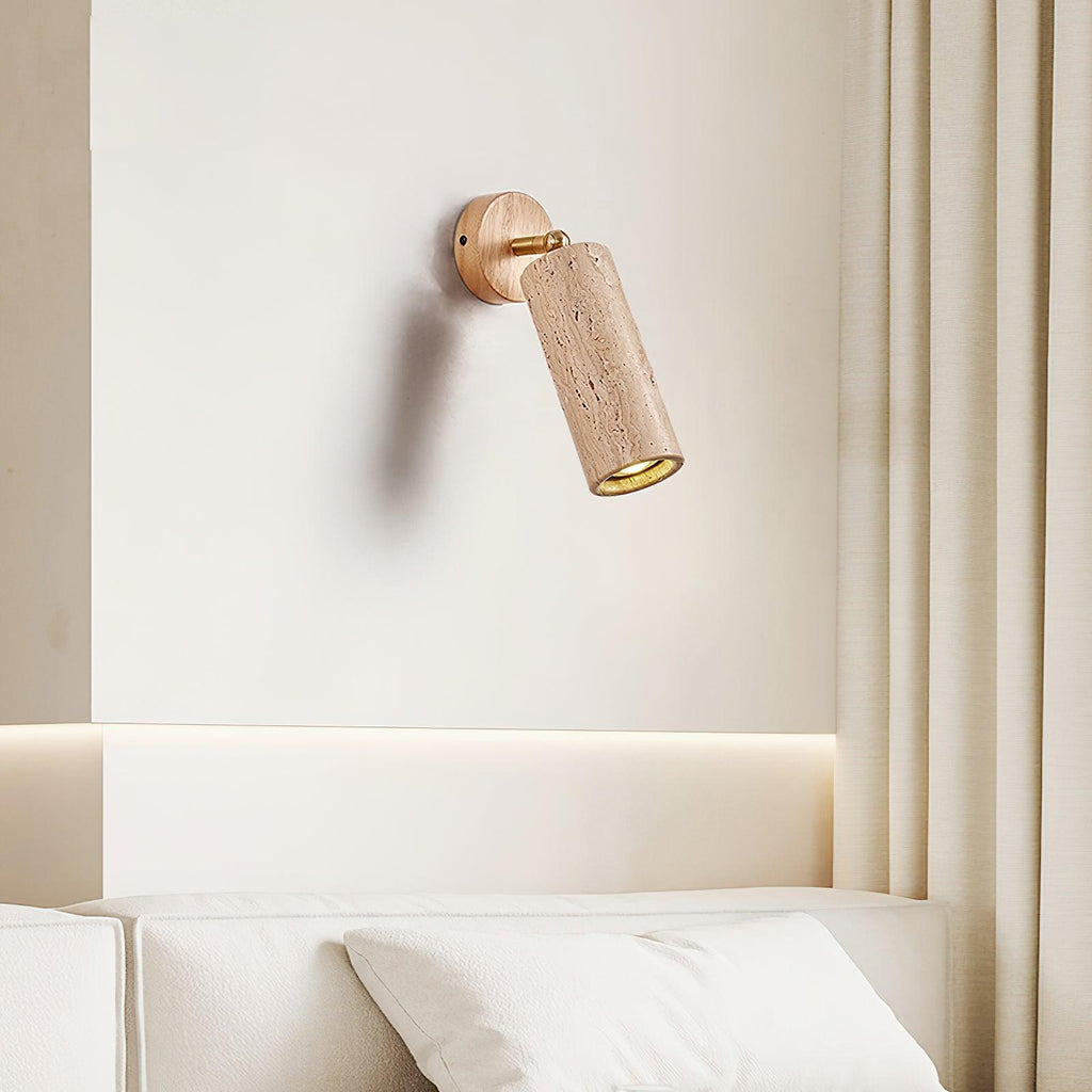 Wilvenbrook Travertine Wall Light-Moonnatur