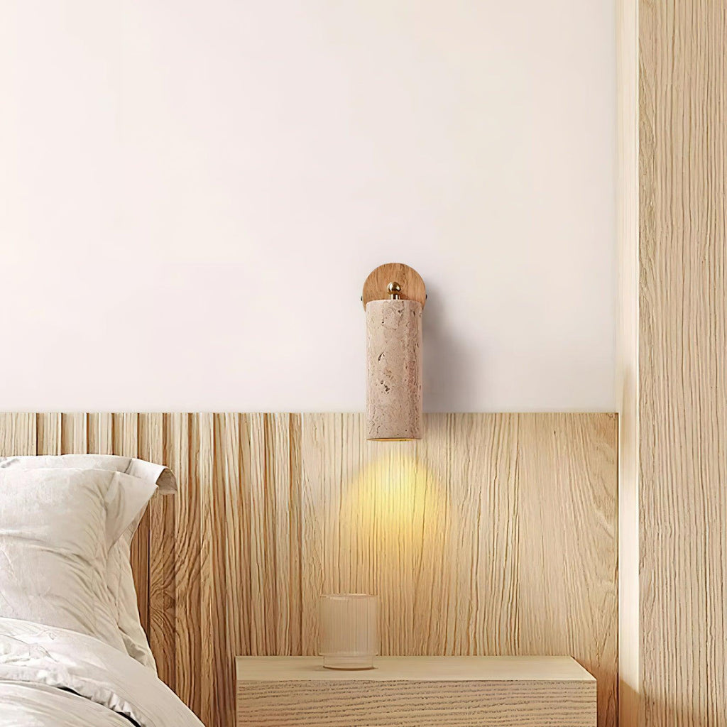 Wilvenbrook Travertine Wall Light-Moonnatur