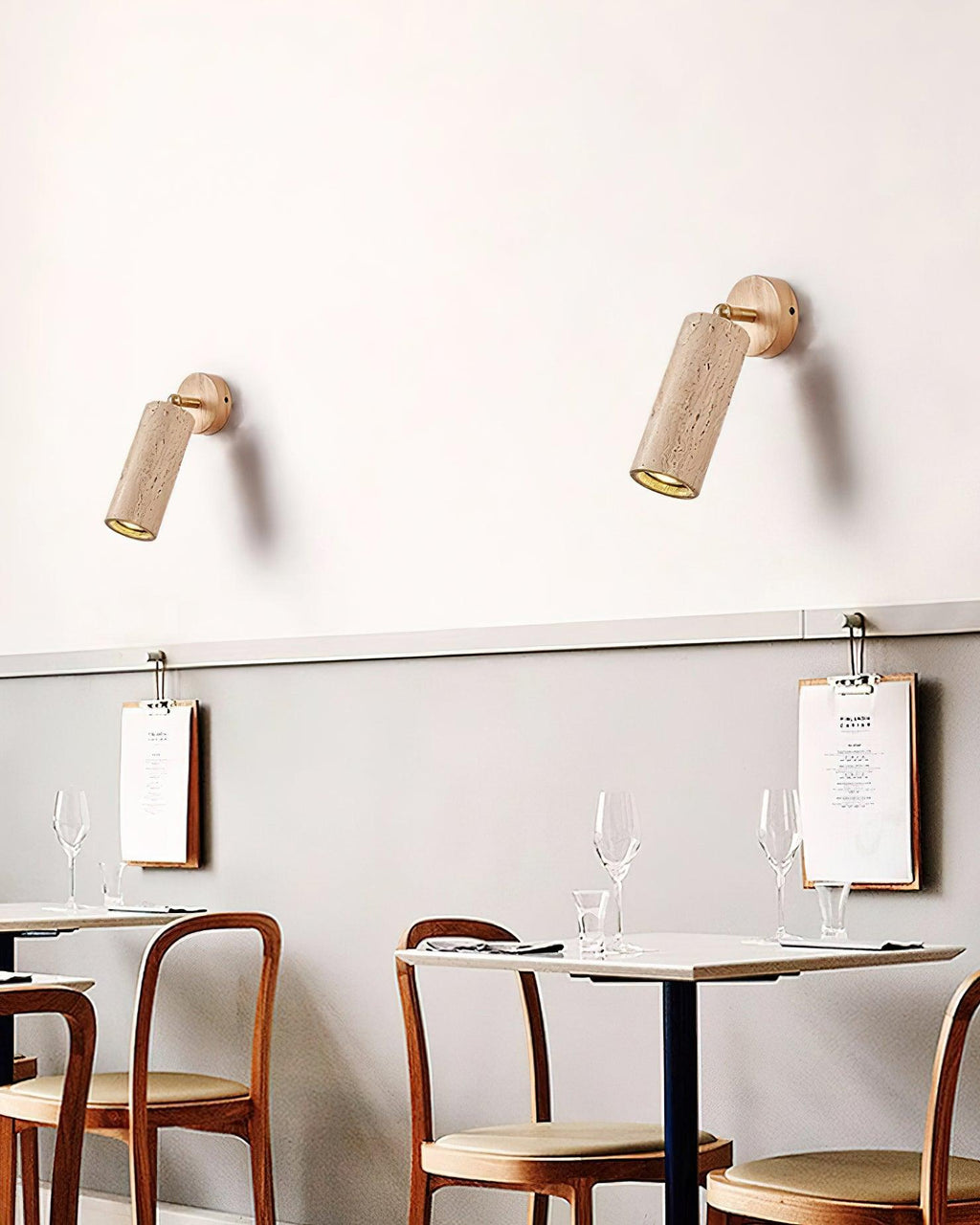 Wilvenbrook Travertine Wall Light-Moonnatur
