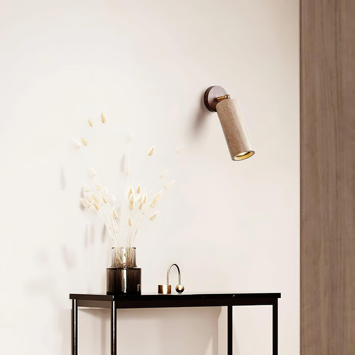 Wilvenbrook Travertine Wall Light-Moonnatur