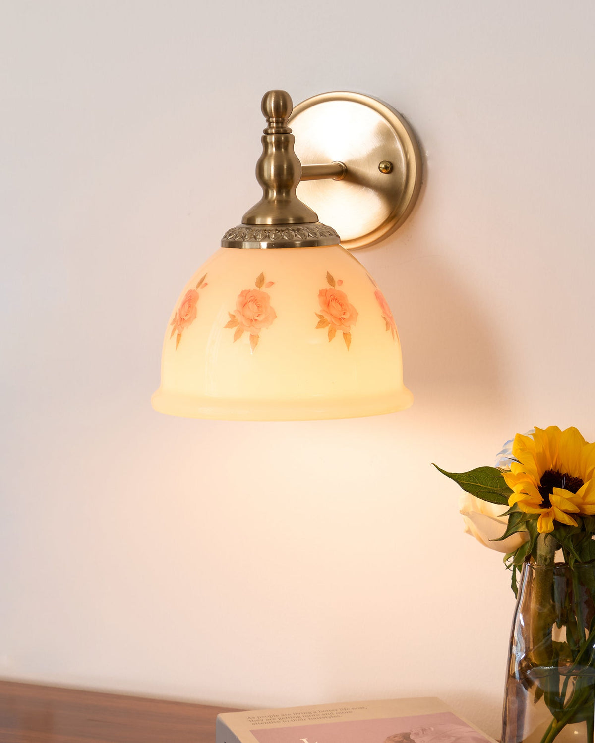Tarnelmere Glass Wall Light-Moonnatur
