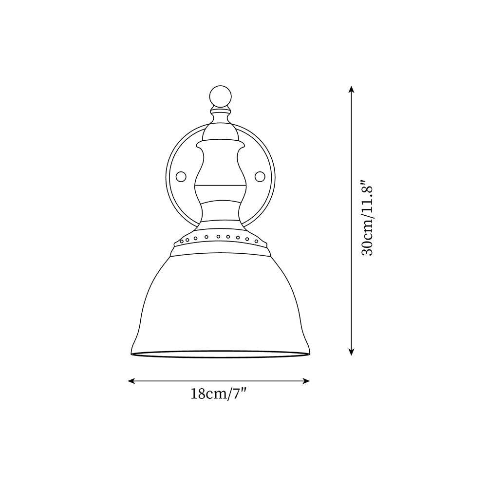 Tarnelmere Glass Wall Light-Moonnatur