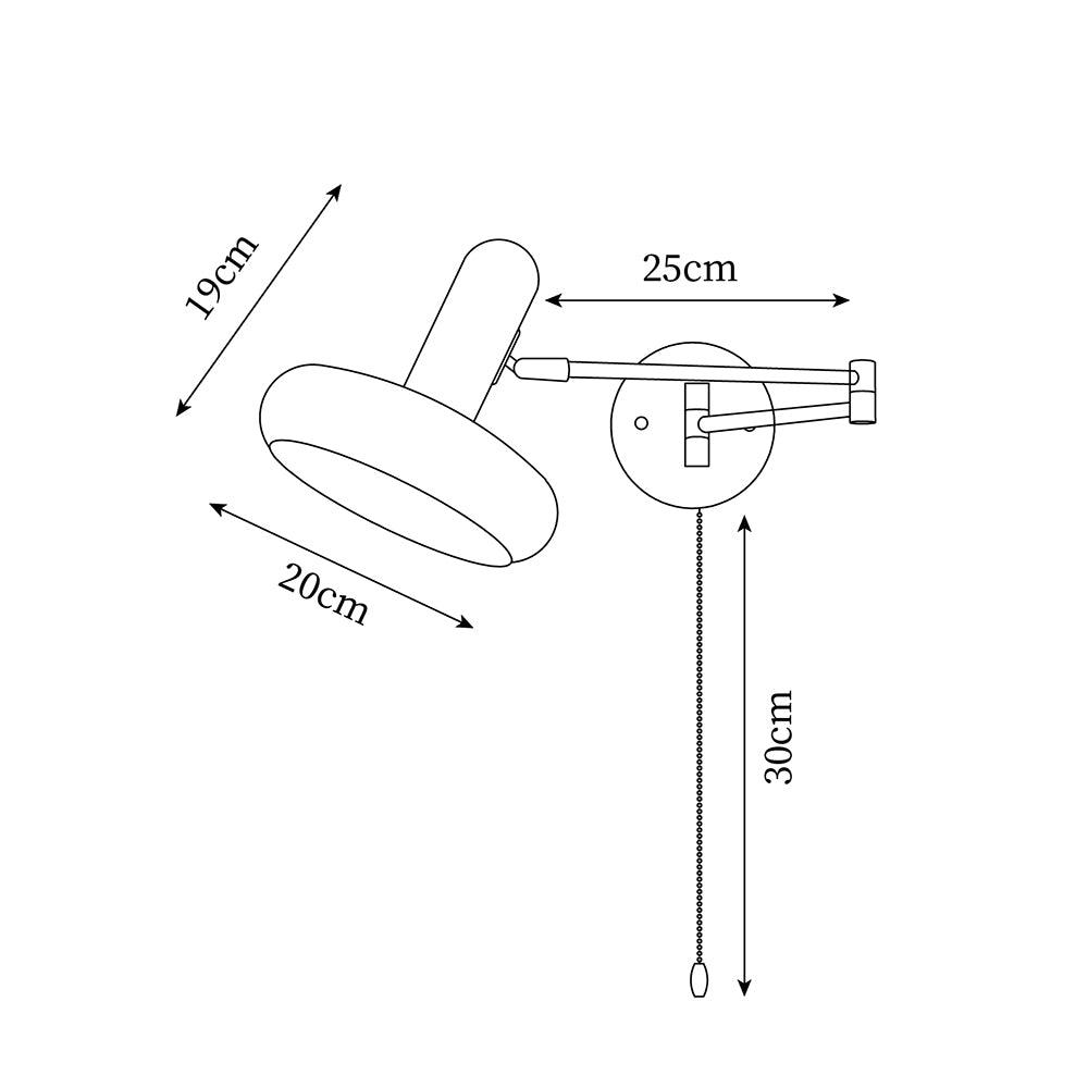 Yardengrove Metal Wall Light-Moonnatur