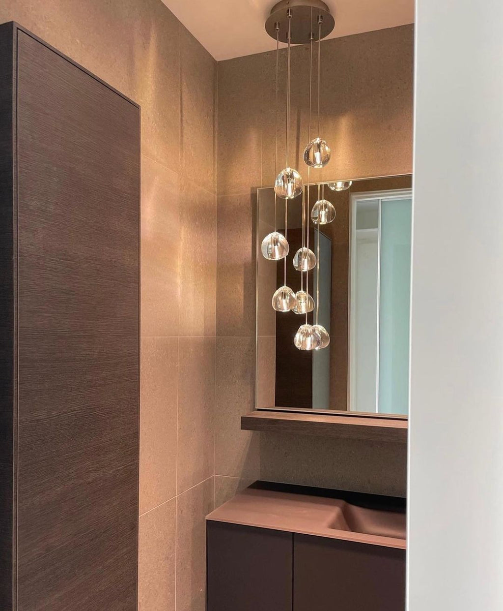 Haldenune Crystal Pendant Light-Moonnatur