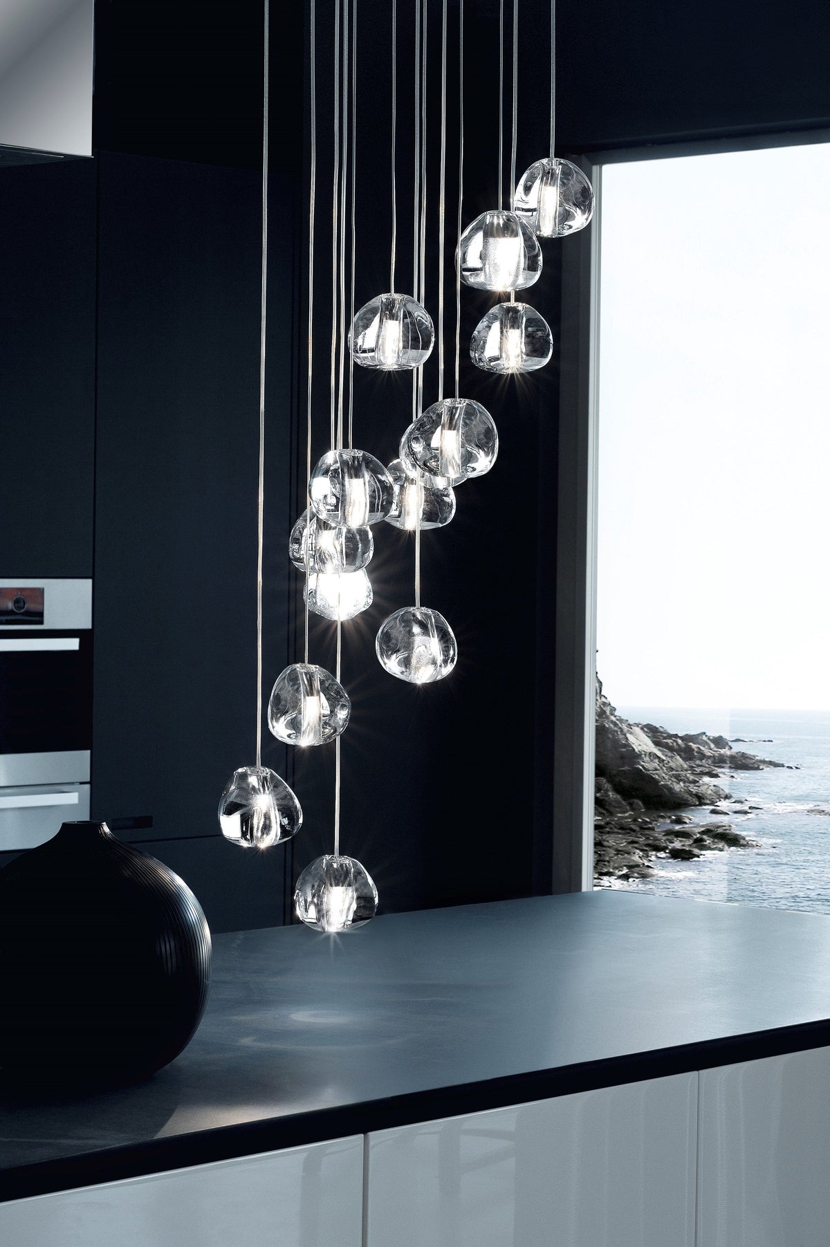 Haldenune Crystal Pendant Light-Moonnatur