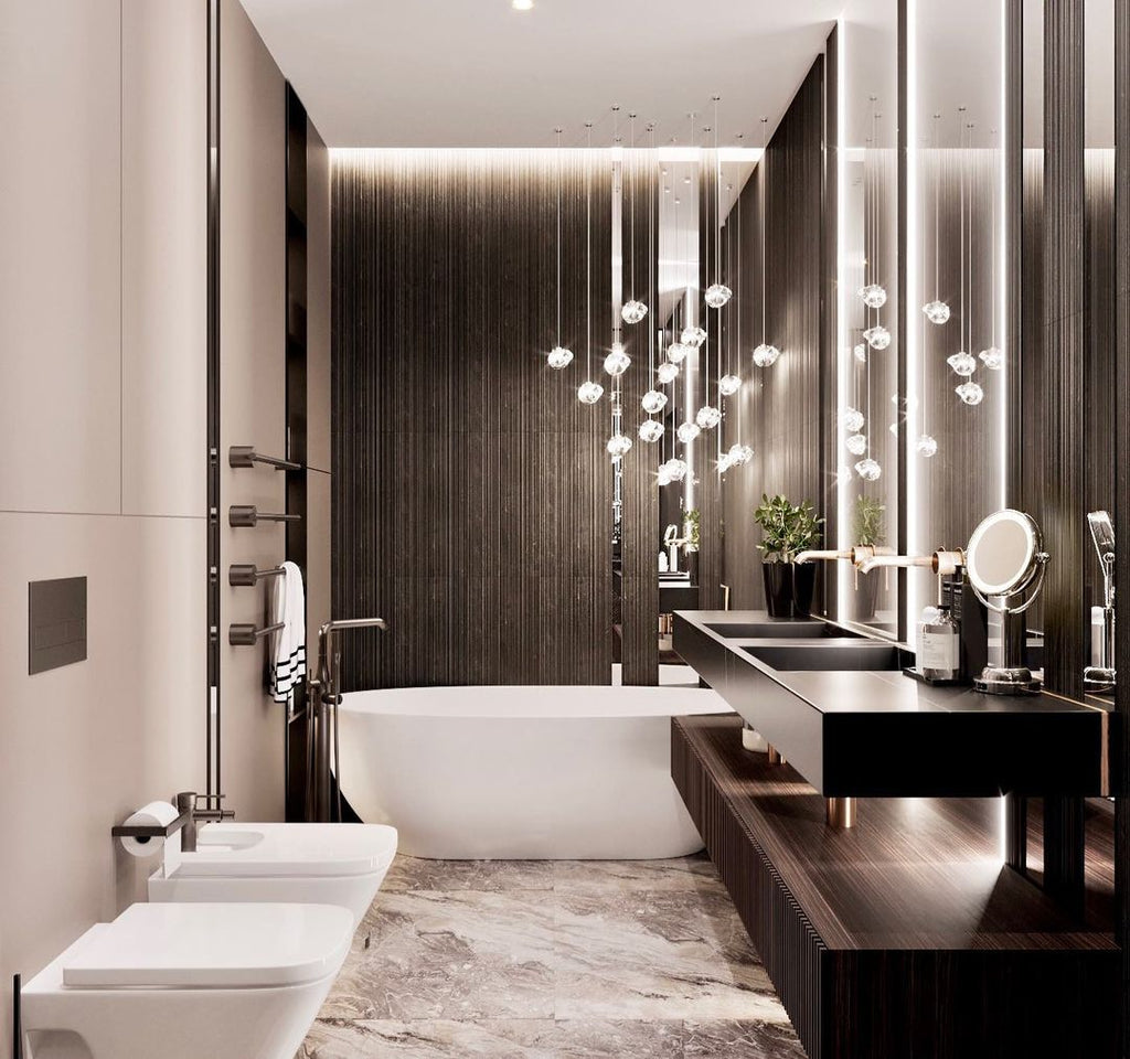 Haldenune Crystal Pendant Light-Moonnatur