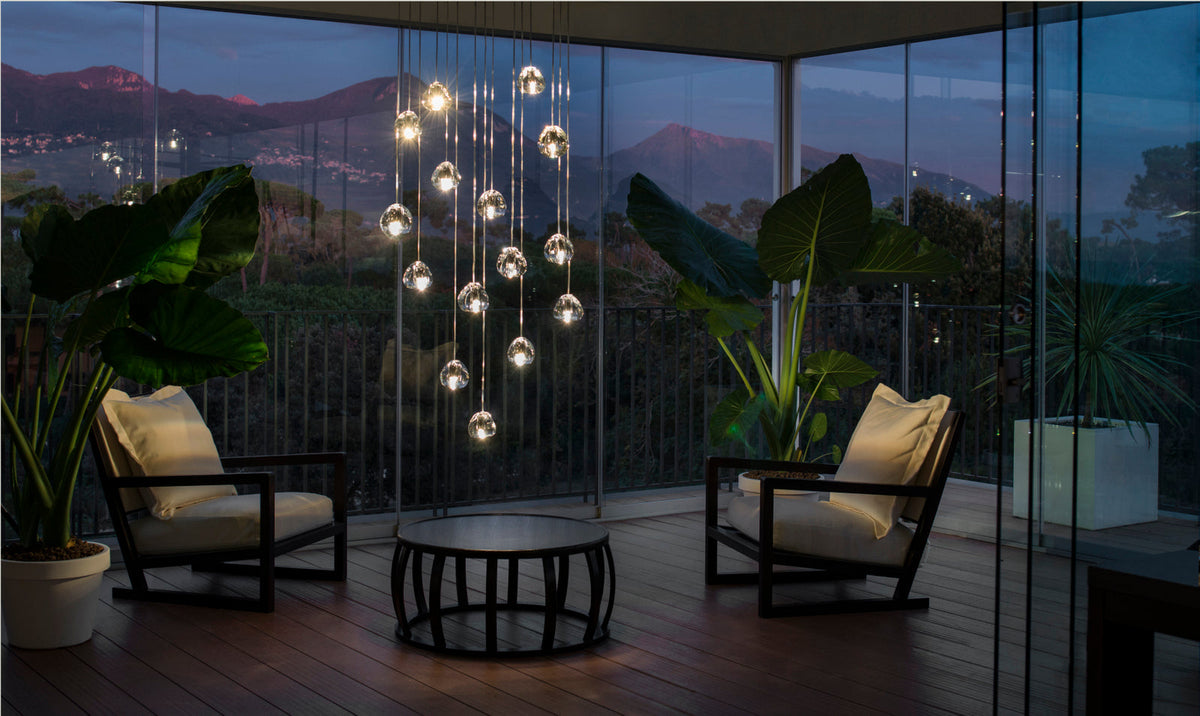 Haldenune Crystal Pendant Light-Moonnatur