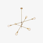 Ferrowlynne Glass Chandelier-Moonnatur