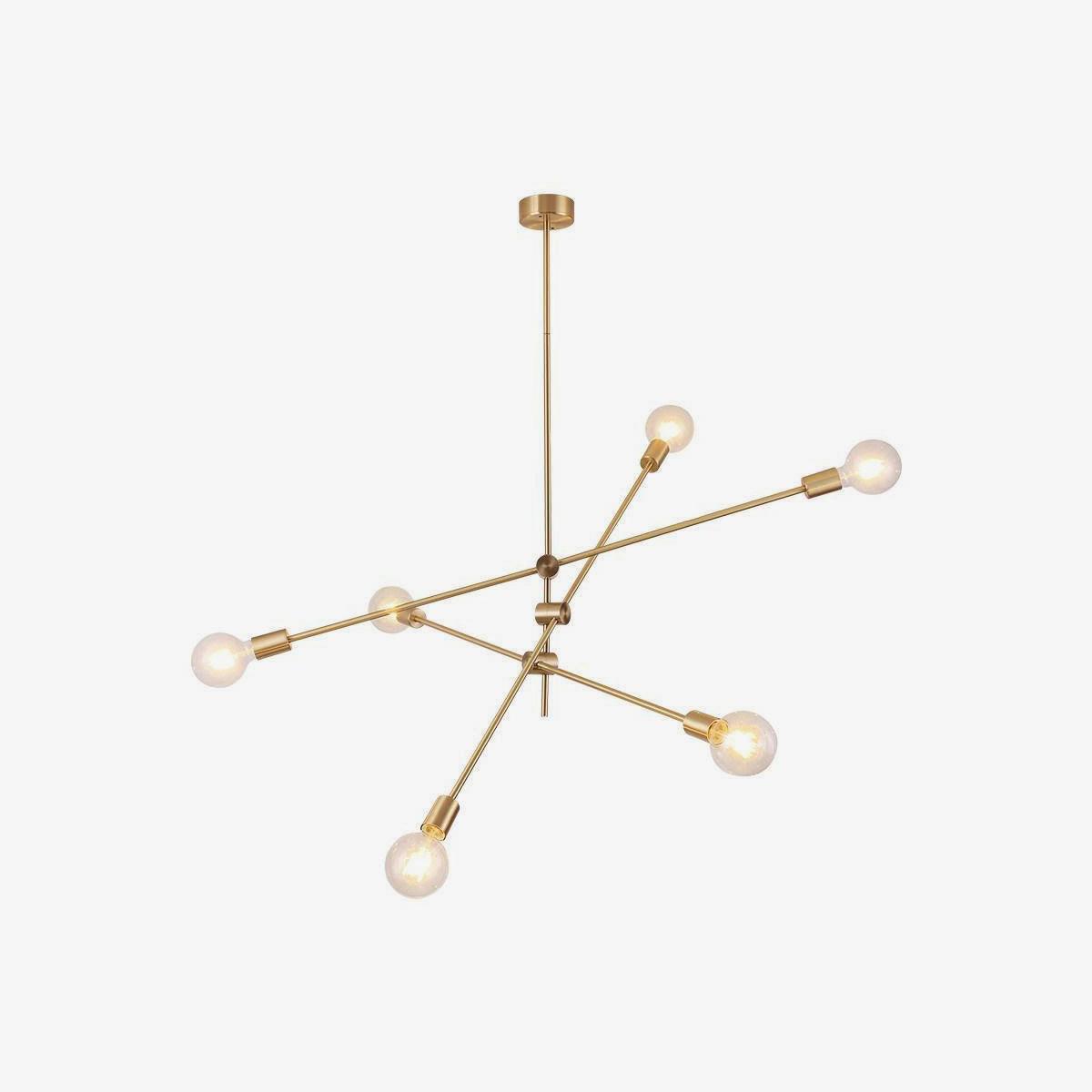 Ferrowlynne Glass Chandelier-Moonnatur