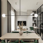 Brackwyn Glass Chandelier-Moonnatur