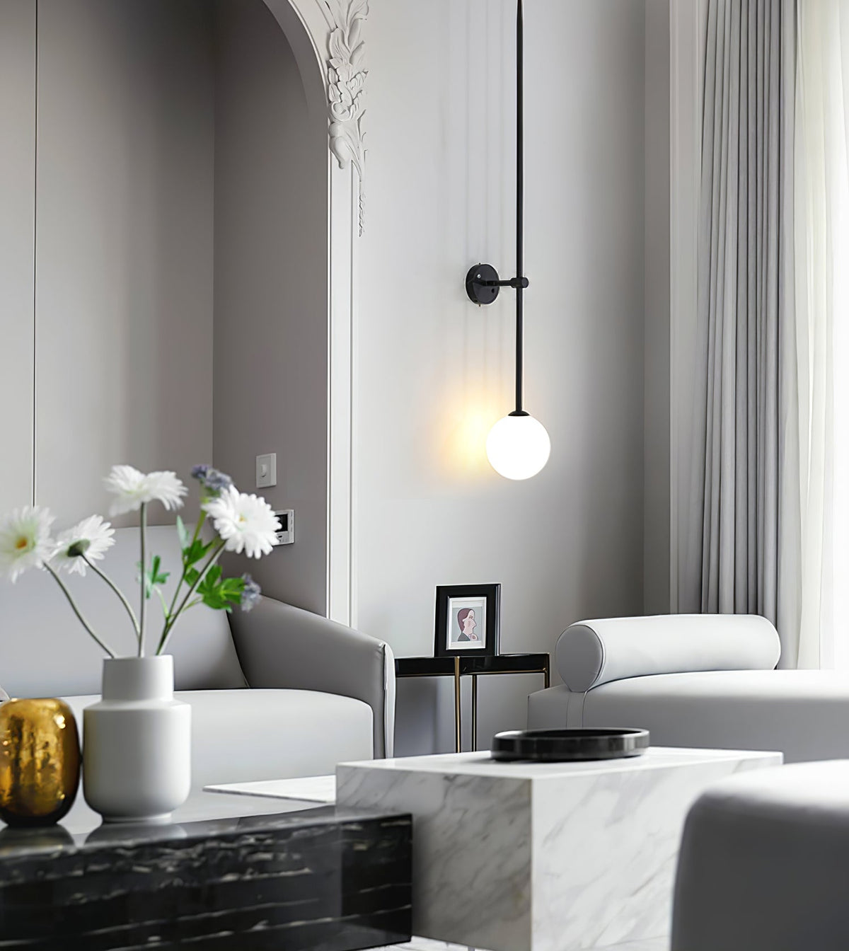 Levenella Glass Wall Light-Moonnatur
