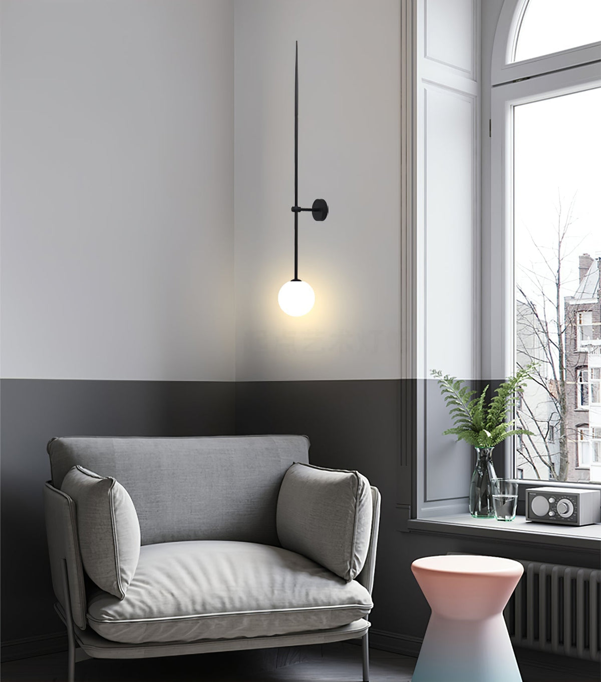 Levenella Glass Wall Light-Moonnatur