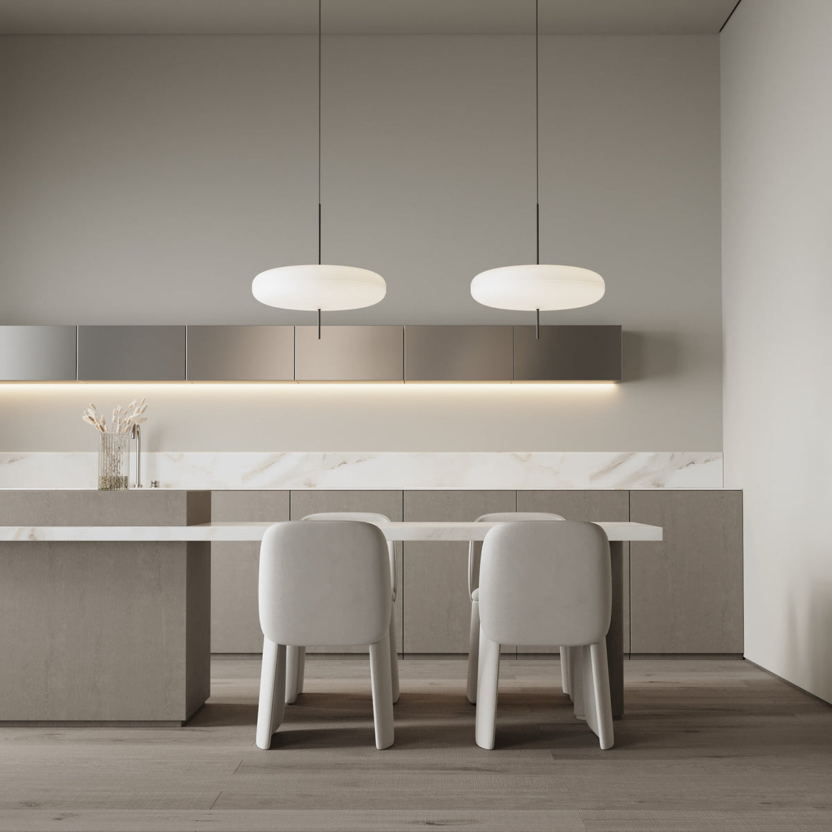 Serenis Plastic Pendant Light-Moonnatur