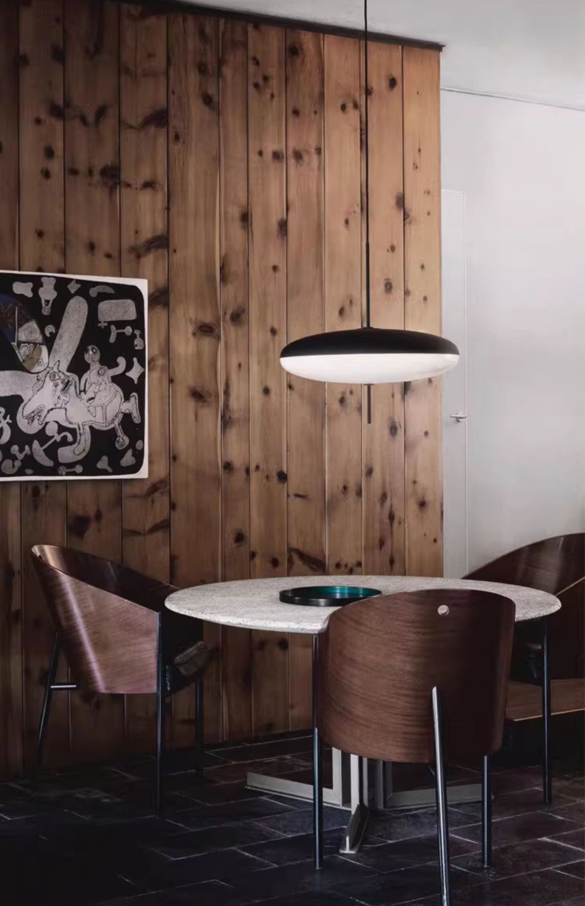 Serenis Plastic Pendant Light-Moonnatur