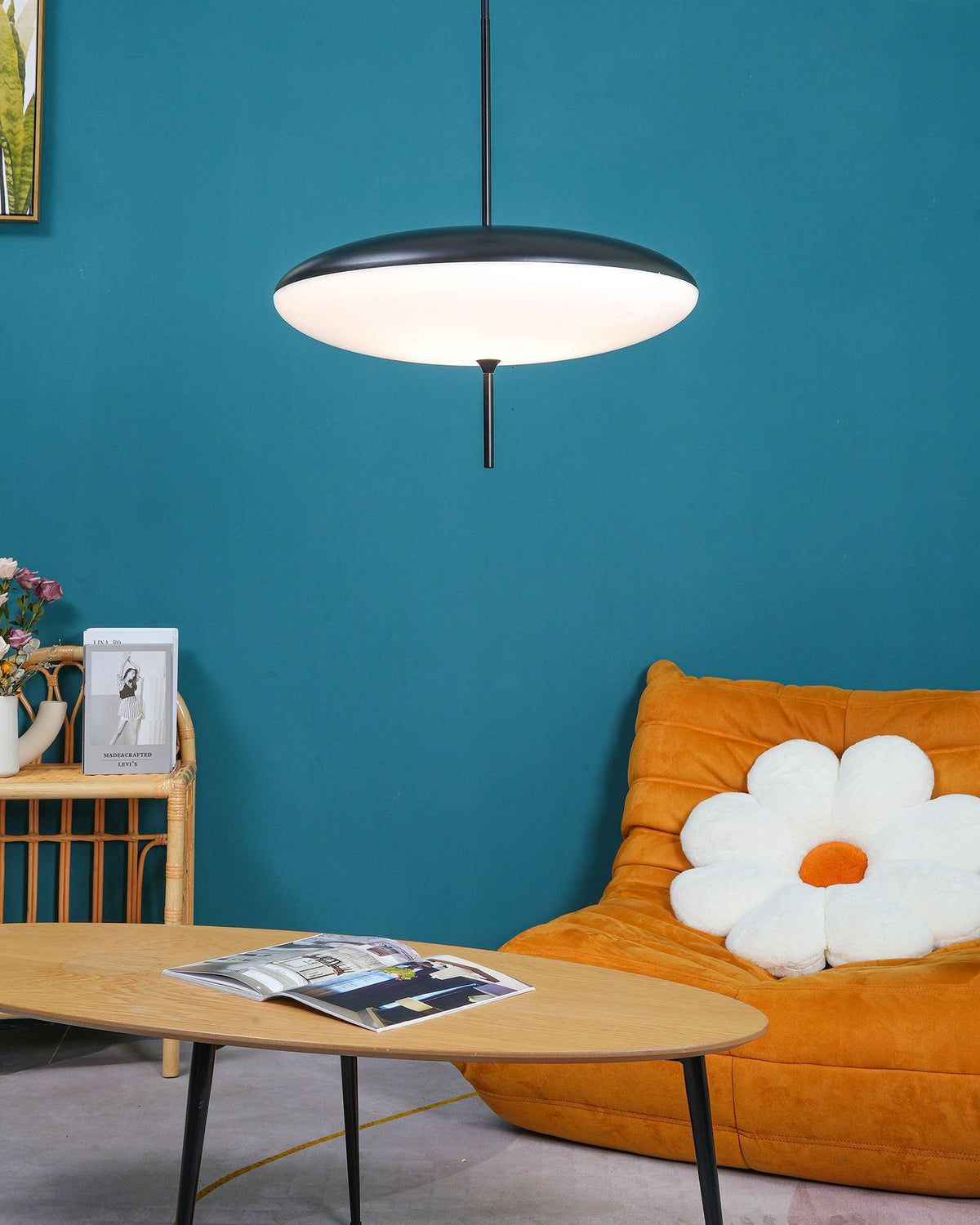 Serenis Plastic Pendant Light-Moonnatur