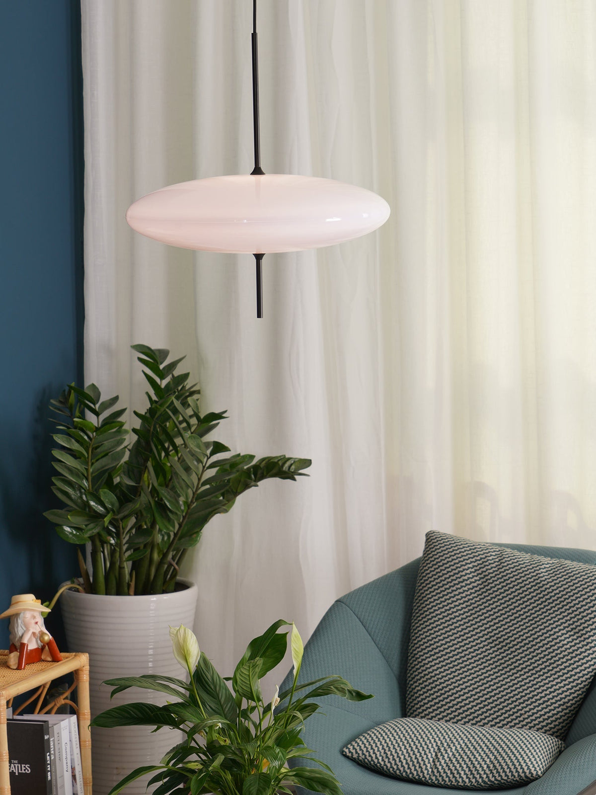 Serenis Plastic Pendant Light-Moonnatur