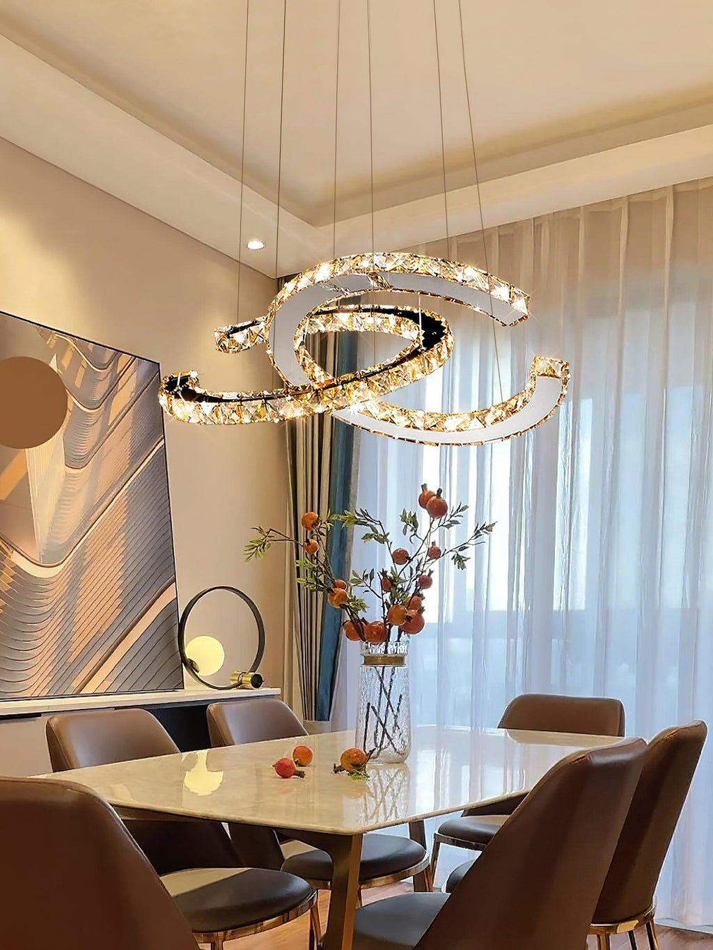 Rhodenwyn Crystal Chandelier-Moonnatur