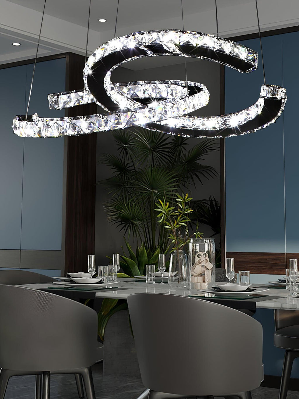 Rhodenwyn Crystal Chandelier-Moonnatur