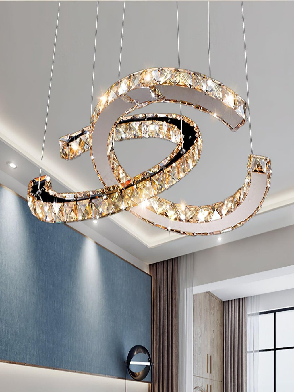 Rhodenwyn Crystal Chandelier-Moonnatur