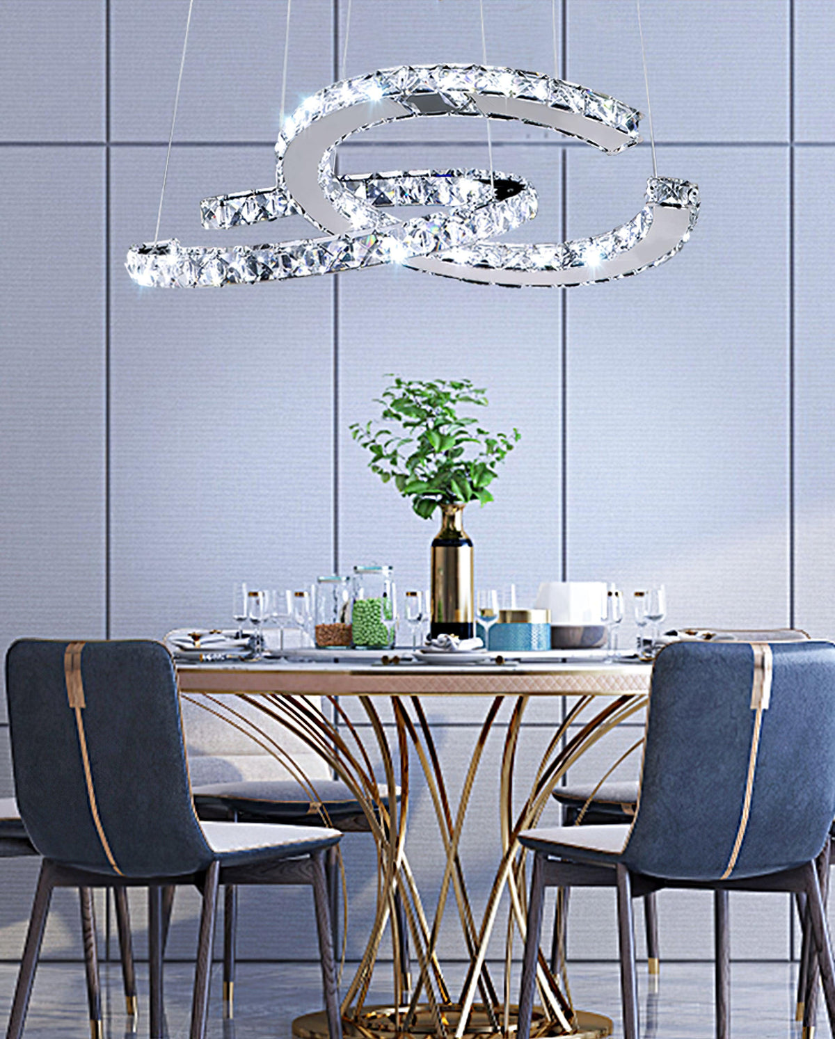 Rhodenwyn Crystal Chandelier-Moonnatur