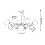 Nardenonna Glass Chandelier-Moonnatur