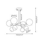 Nardenonna Glass Chandelier-Moonnatur