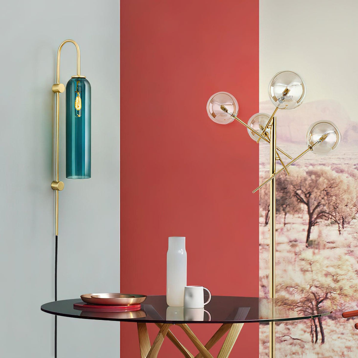 Nethenwood Glass Wall Light-Moonnatur