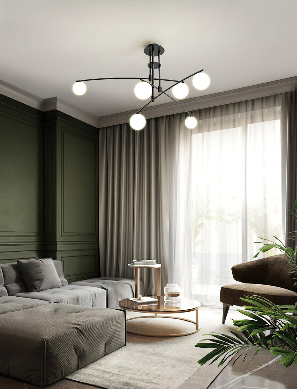 Marenella Glass Chandelier-Moonnatur