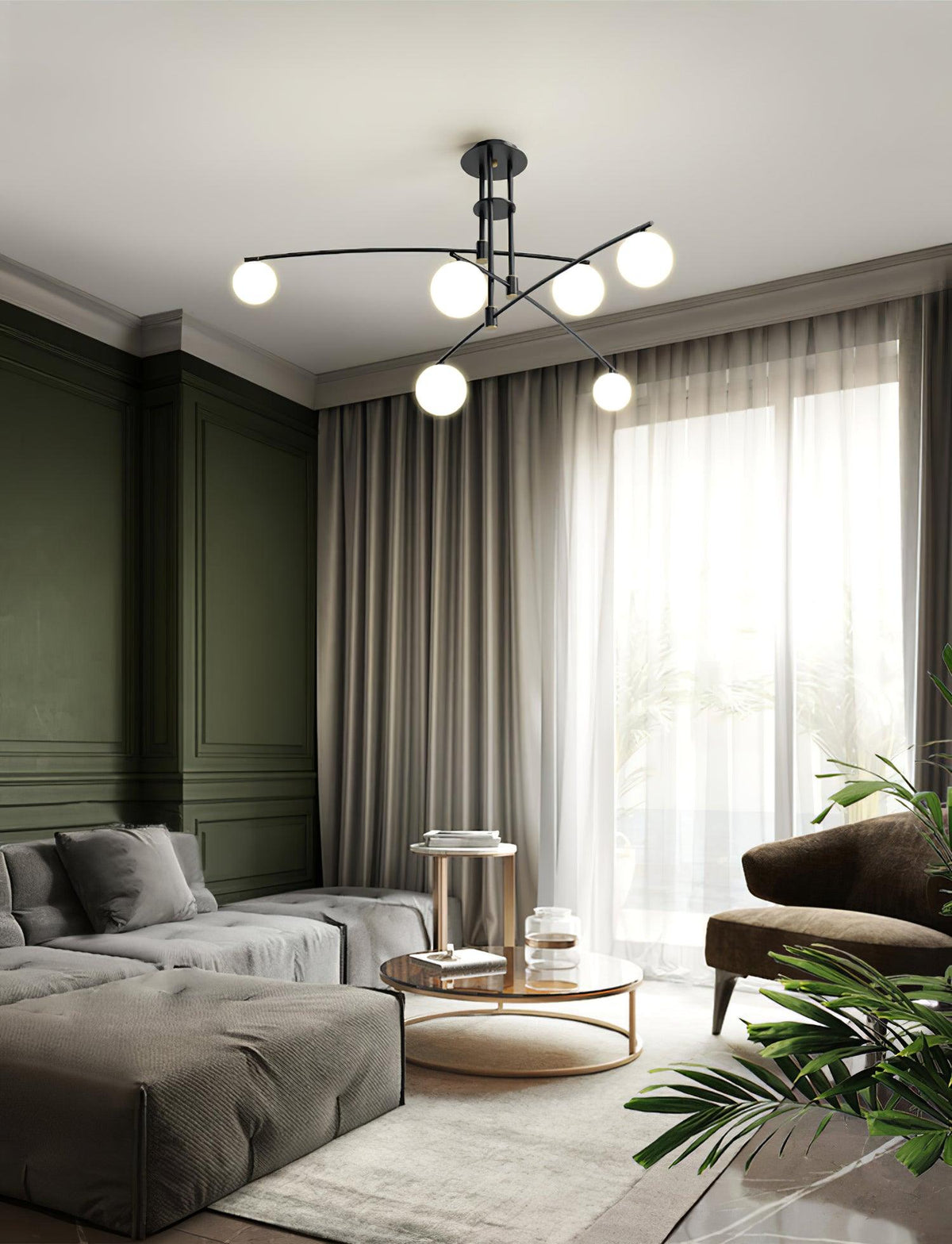 Marenella Glass Chandelier-Moonnatur