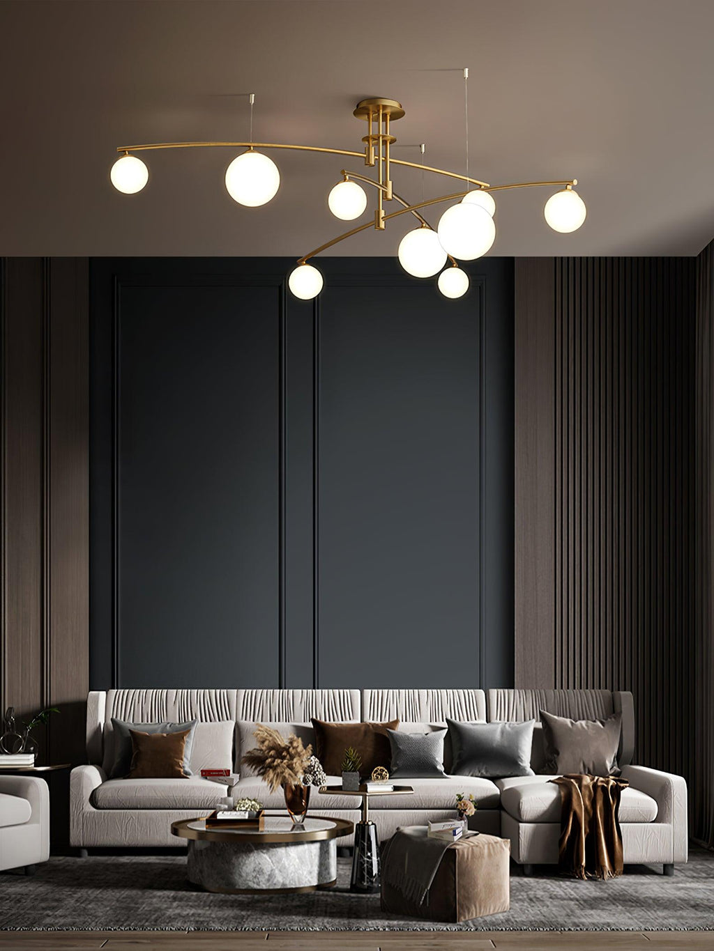 Marenella Glass Chandelier-Moonnatur
