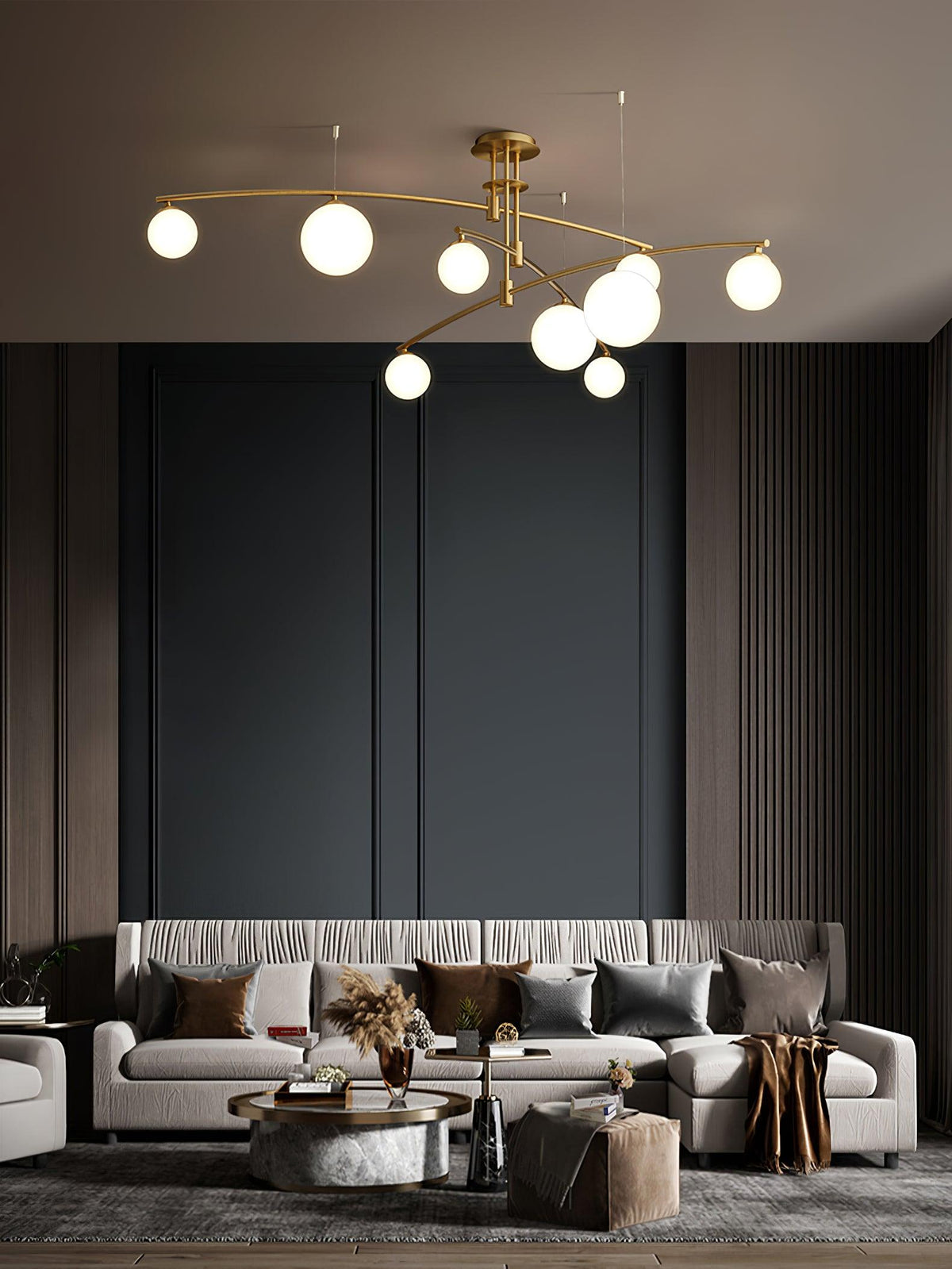 Marenella Glass Chandelier-Moonnatur