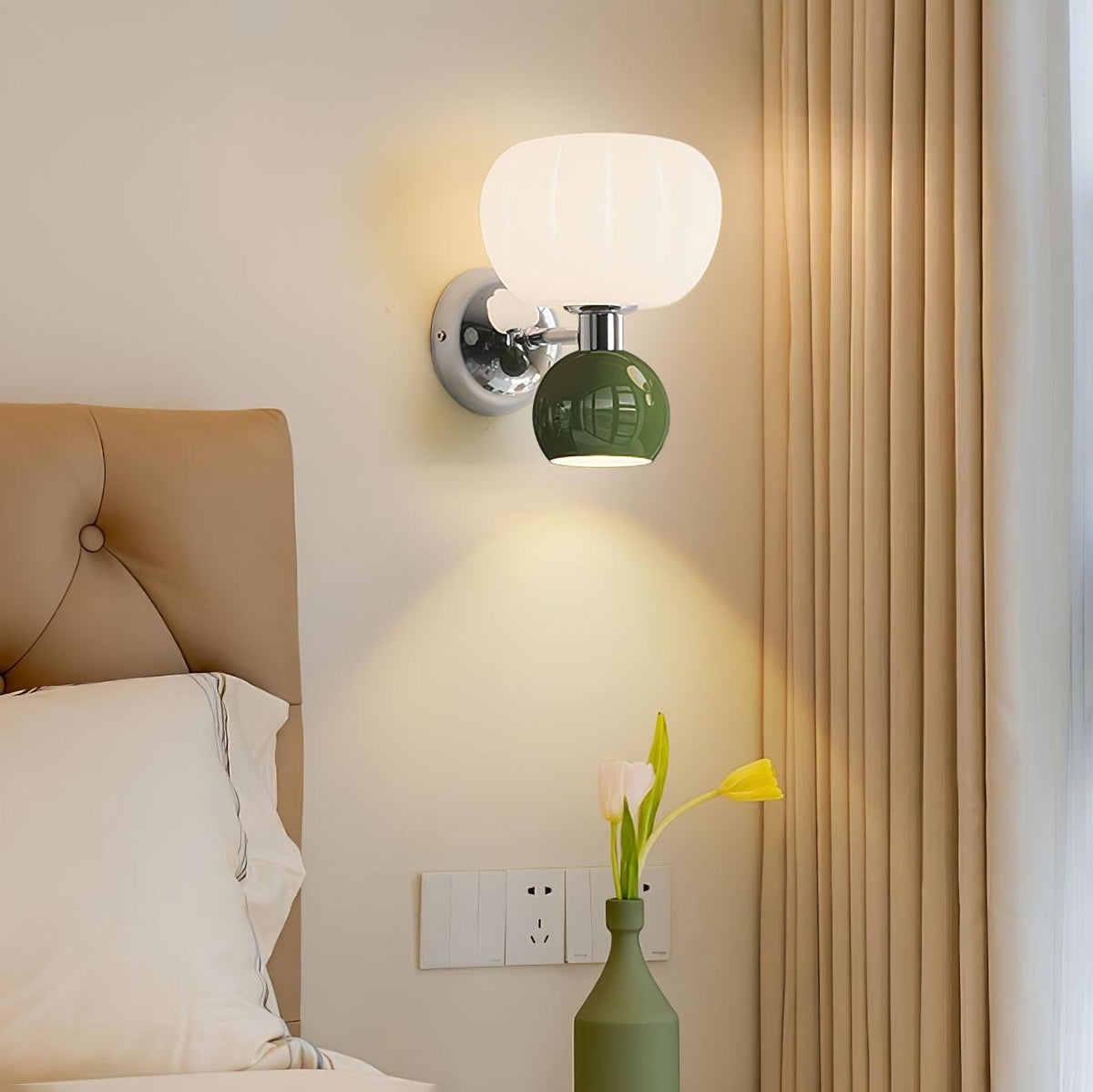 Darrowina Plastic Wall Light-Moonnatur