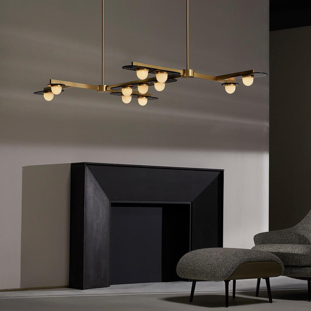 Ardenena Glass Chandelier-Moonnatur
