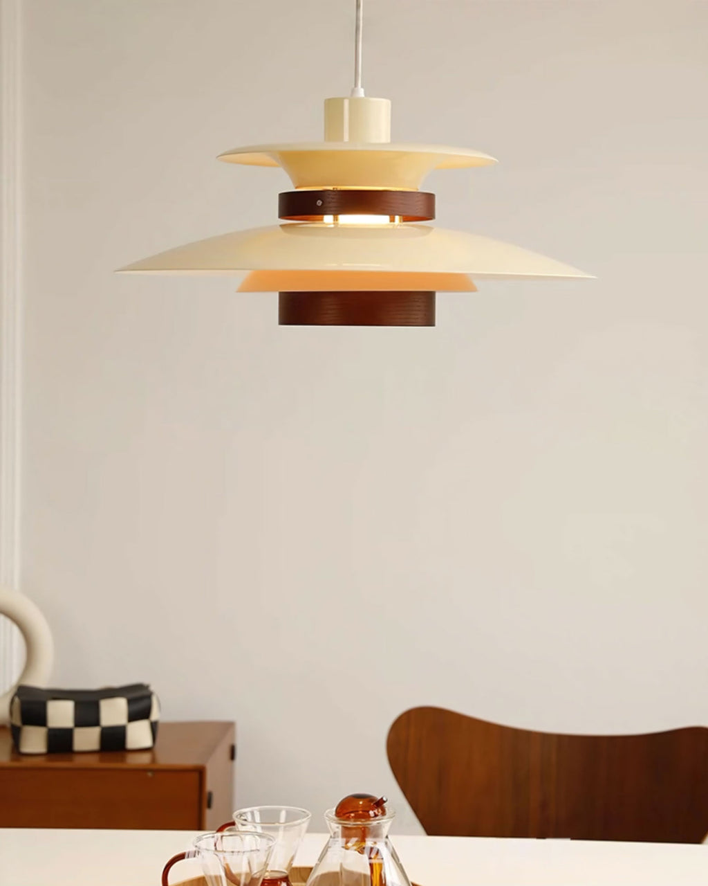 Fervale Wood Pendant Light-Moonnatur
