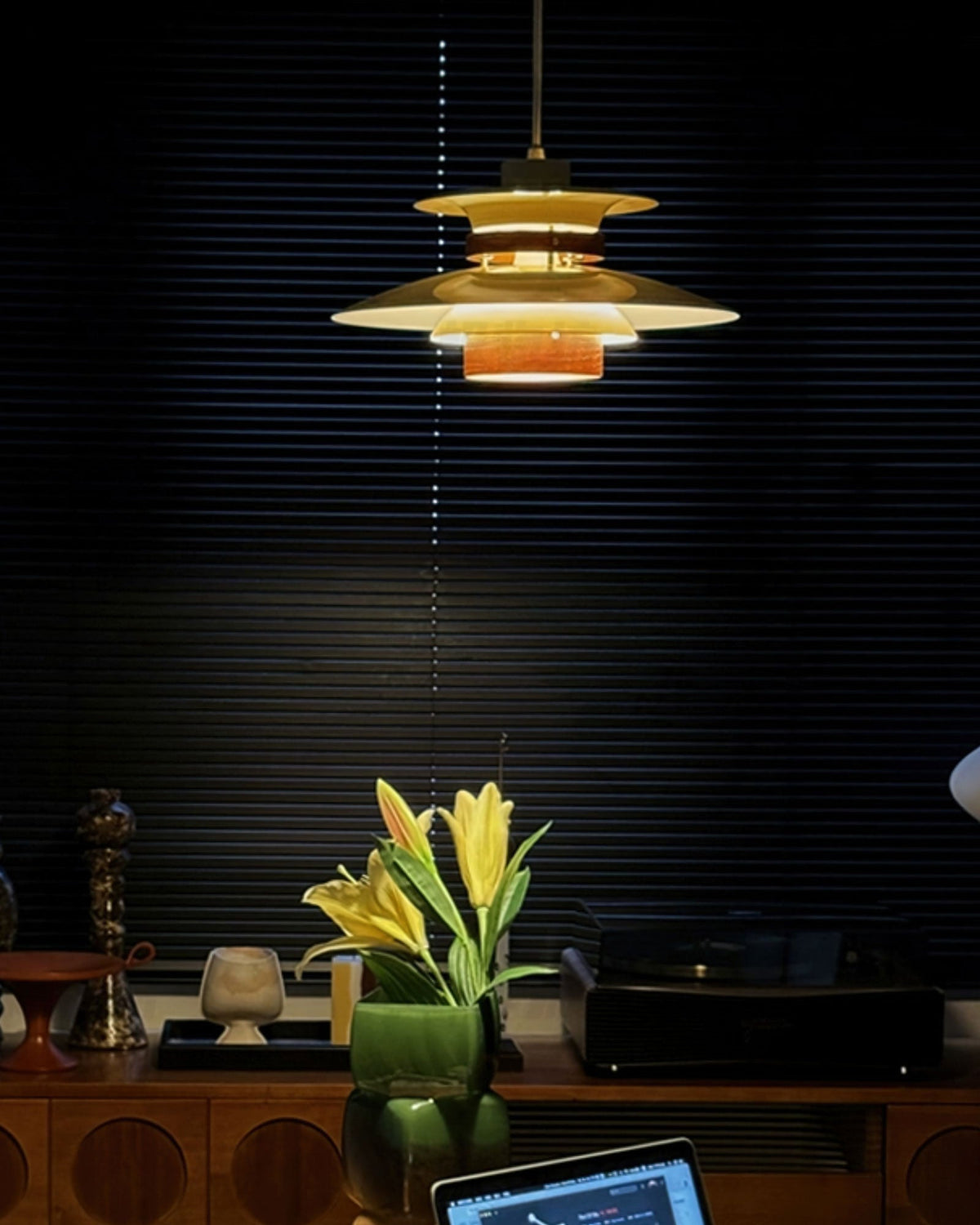 Fervale Wood Pendant Light-Moonnatur