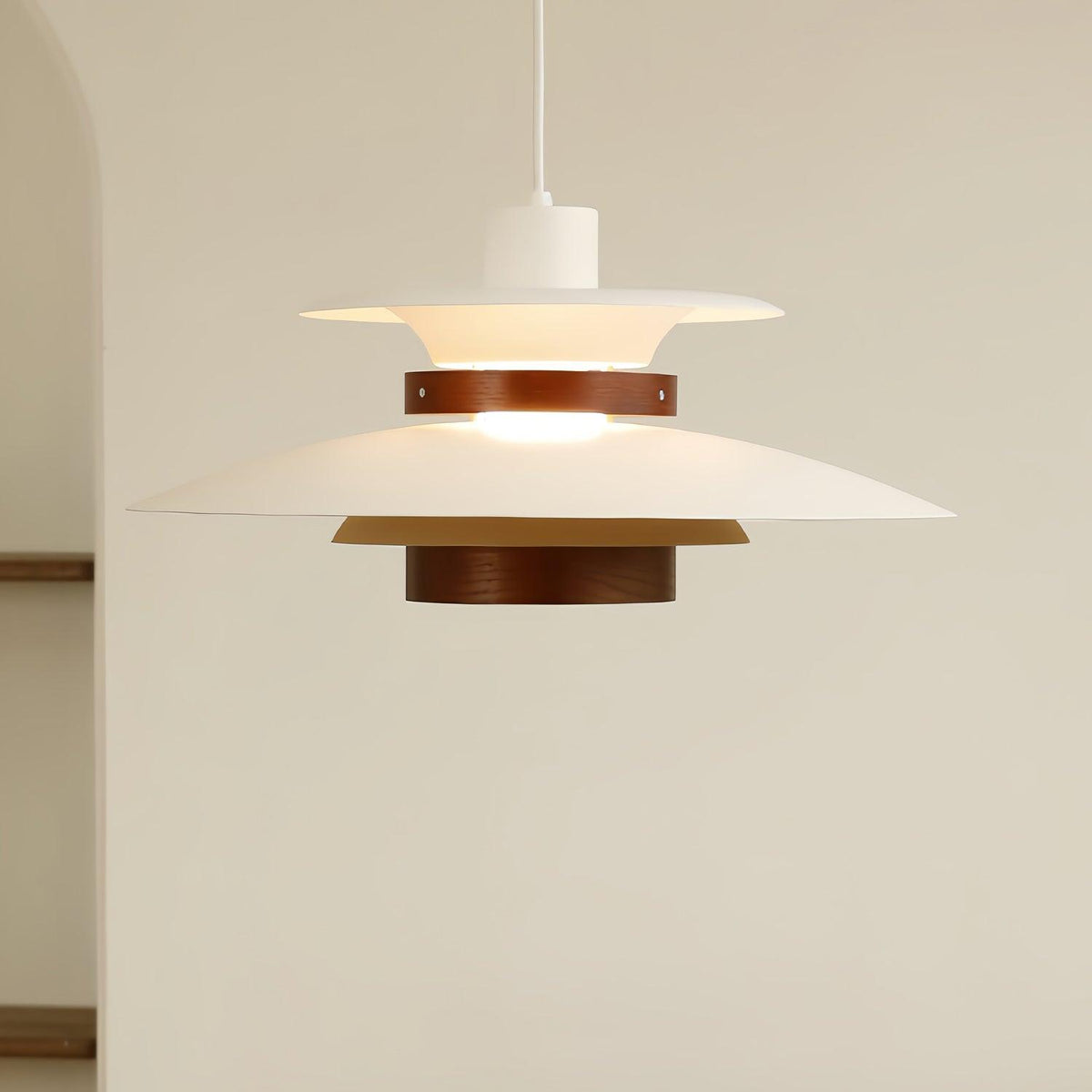 Fervale Wood Pendant Light-Moonnatur