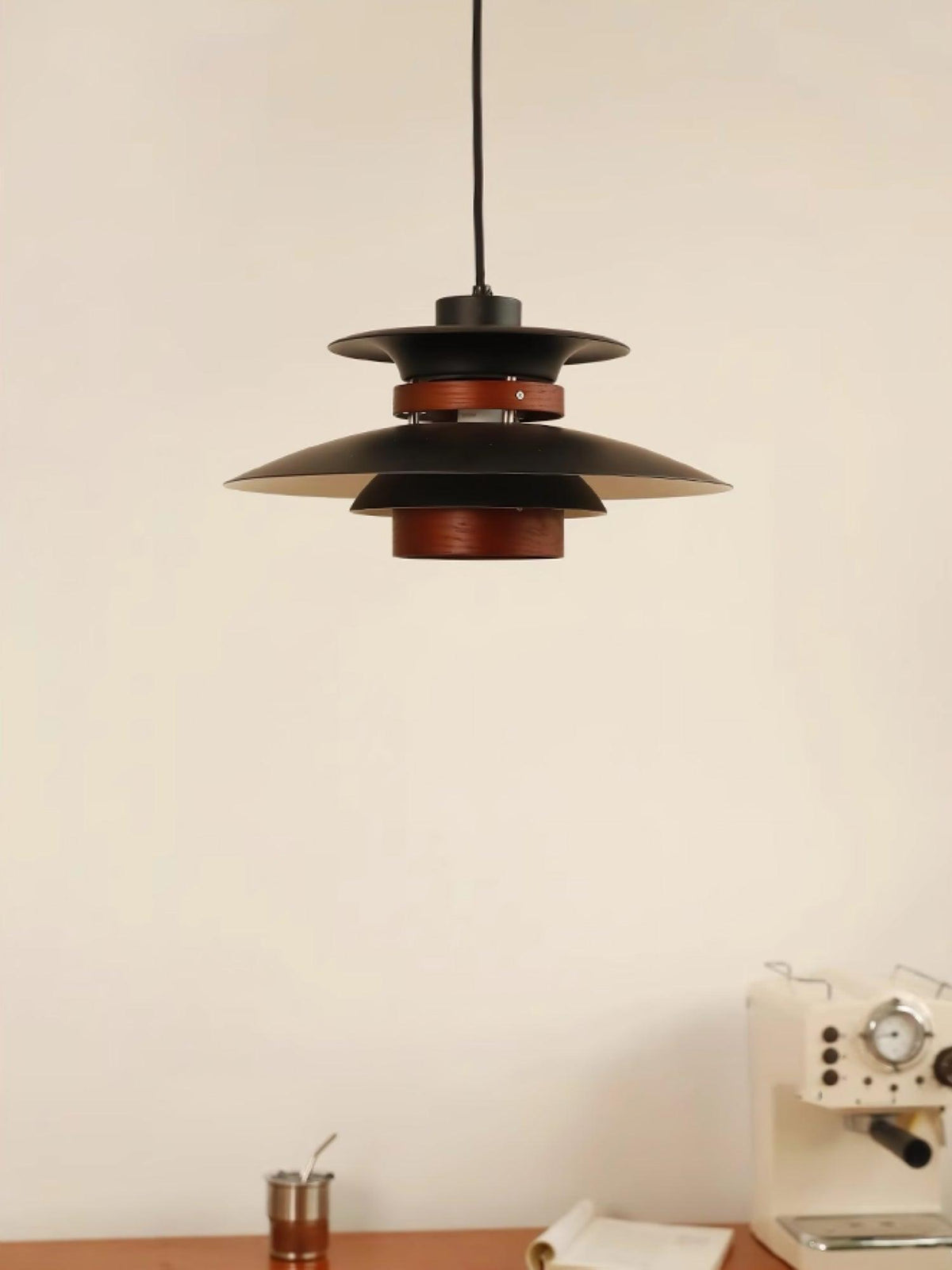 Fervale Wood Pendant Light-Moonnatur
