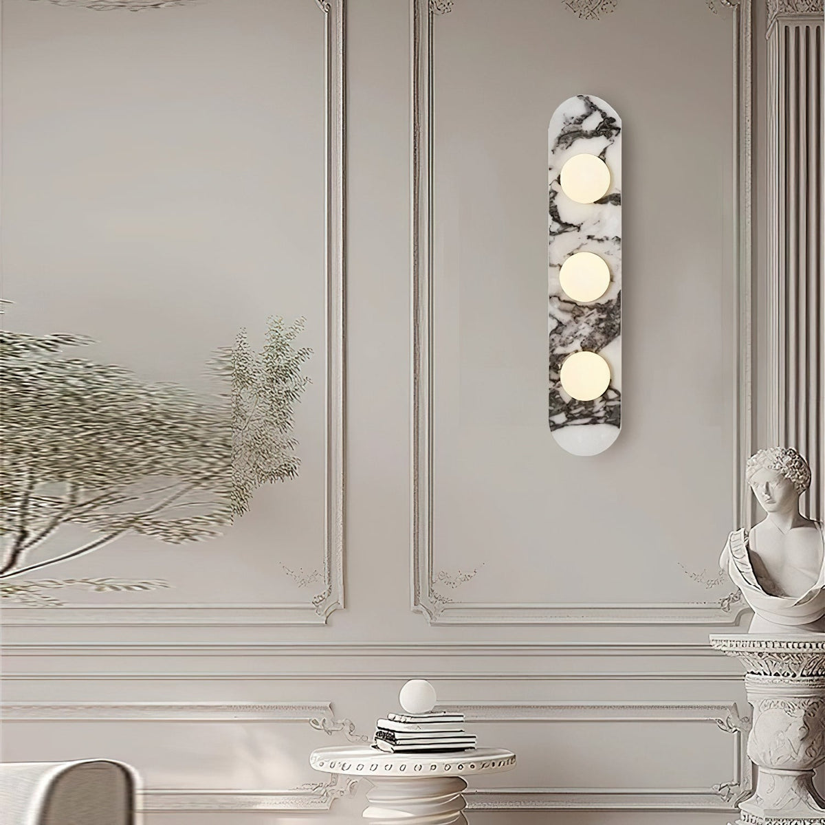 Wardenoria Marble Wall Light-Moonnatur