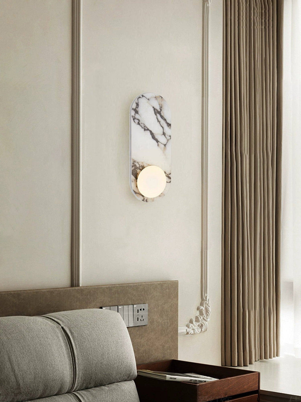 Wardenoria Marble Wall Light-Moonnatur