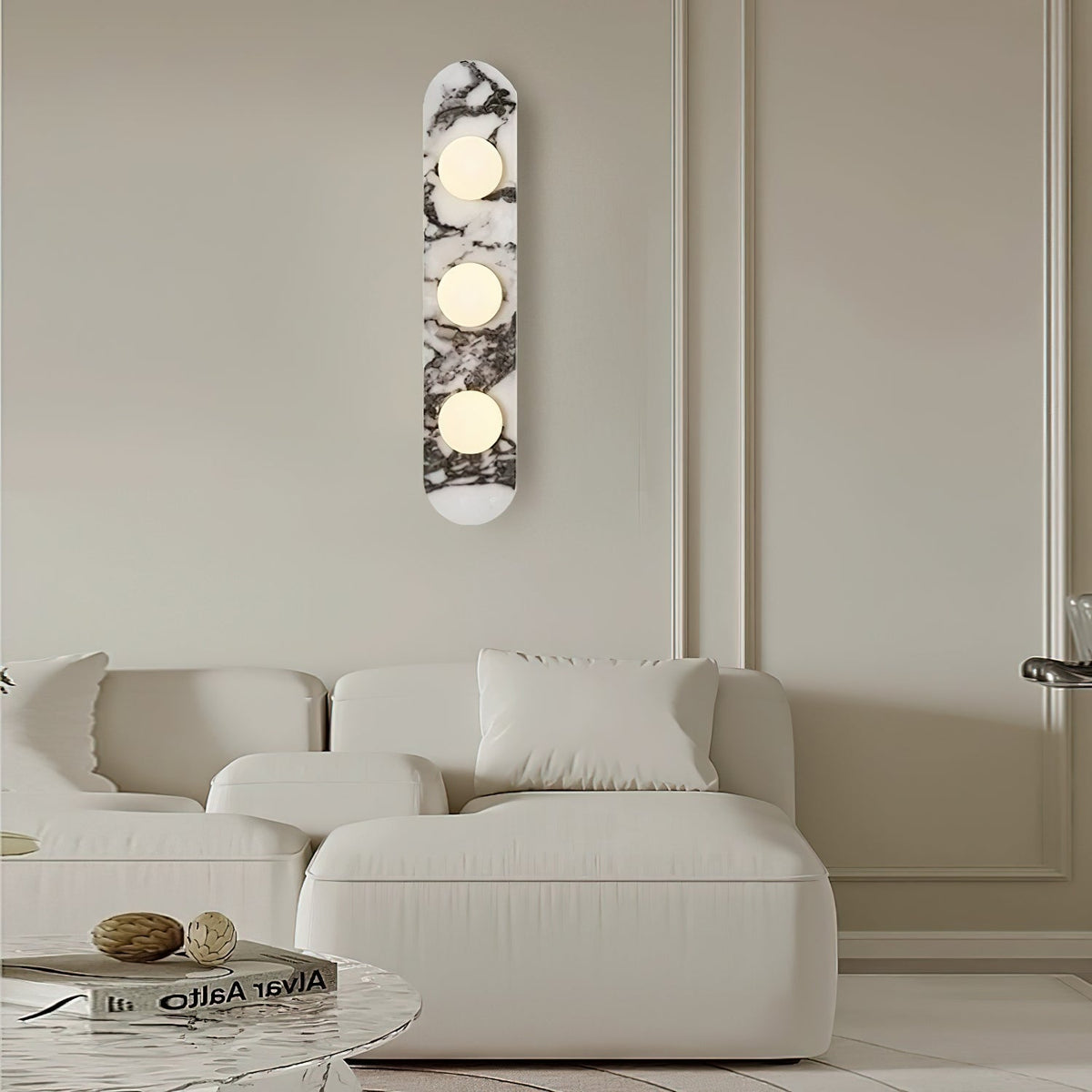 Wardenoria Marble Wall Light-Moonnatur
