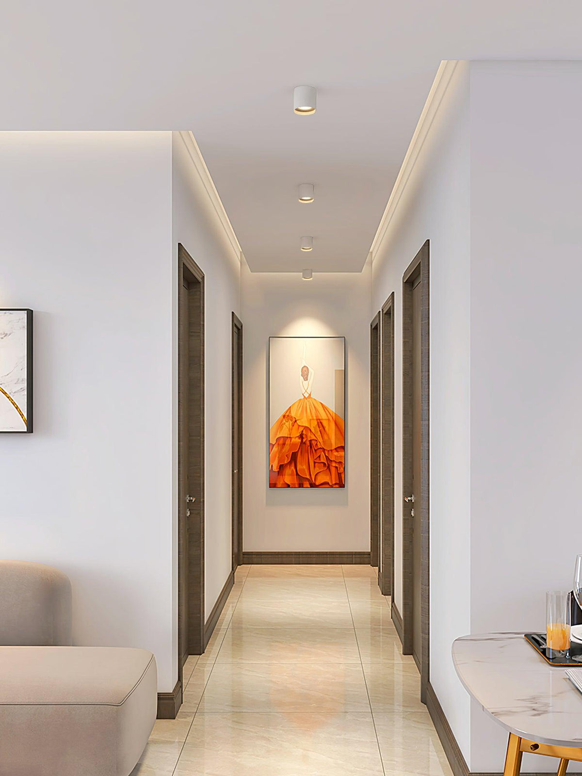 Vardenlyn Aluminium Ceiling Light-Moonnatur