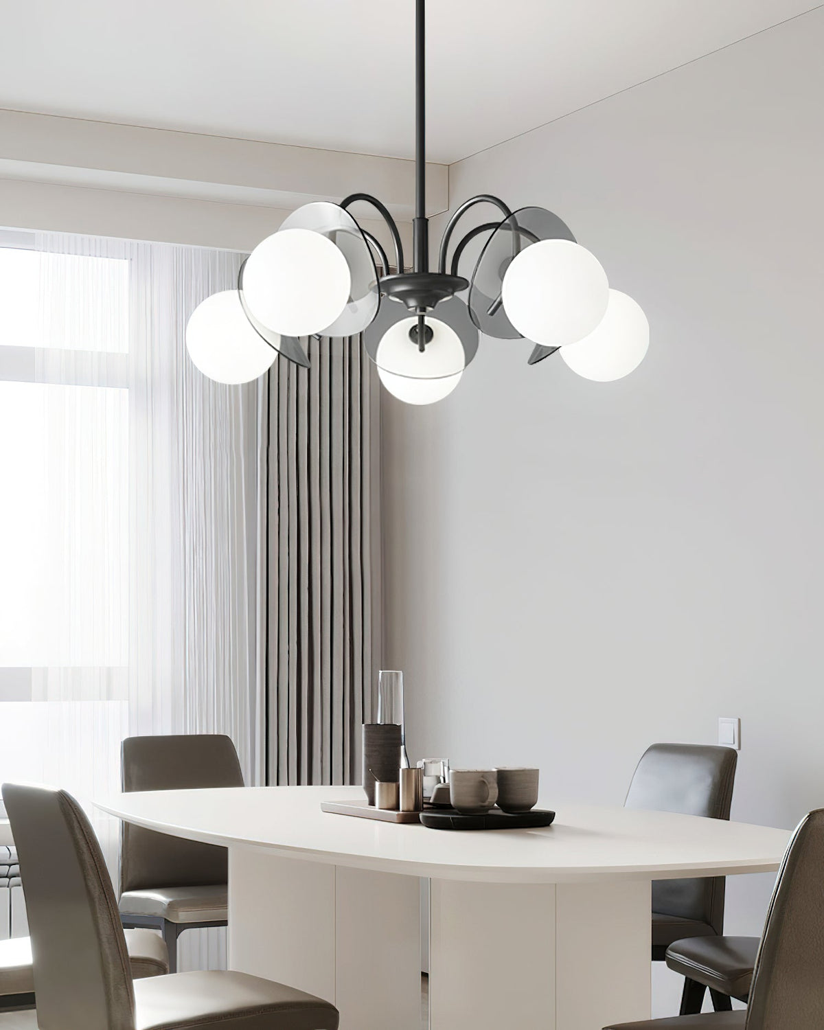 Galenia Glass Chandelier-Moonnatur