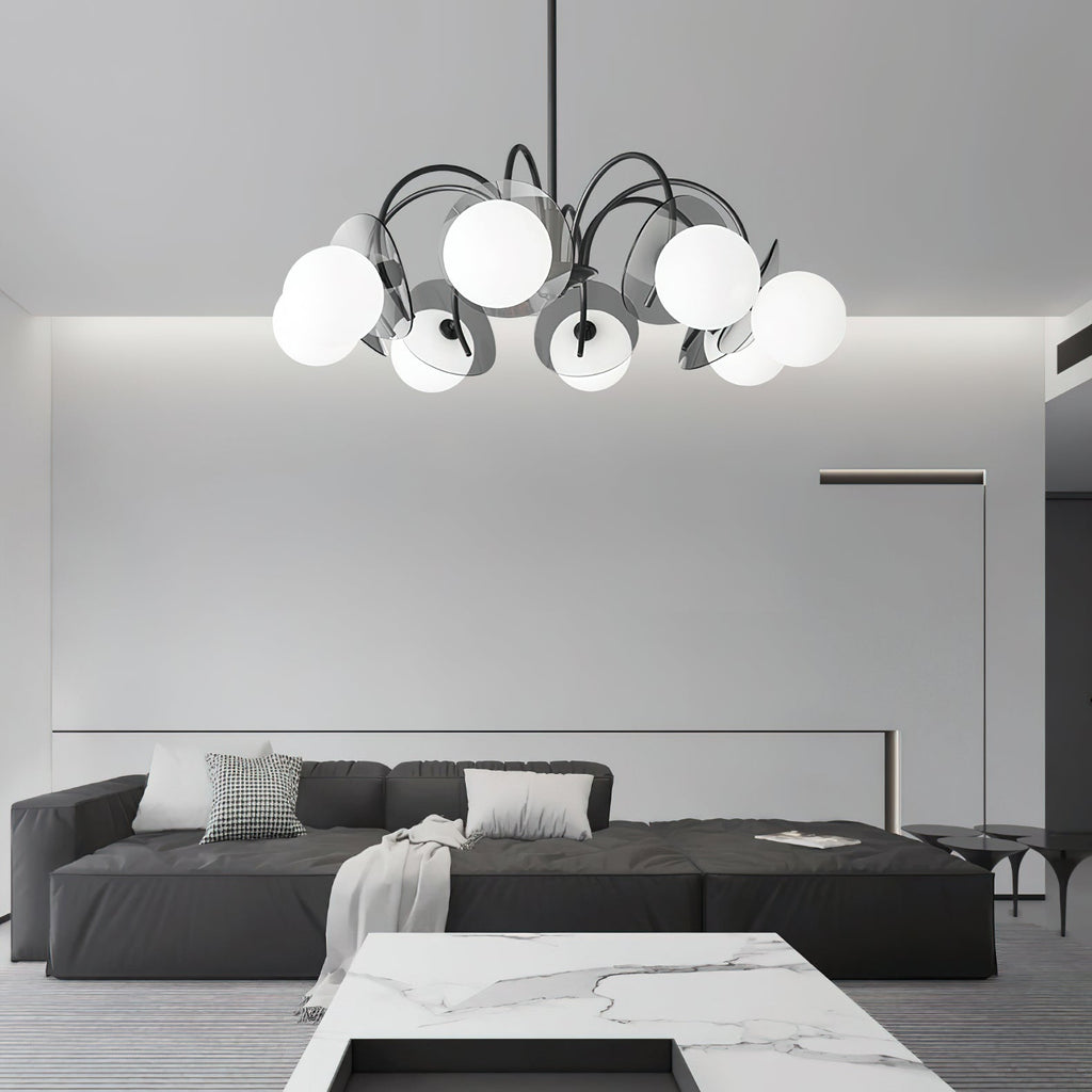 Galenia Glass Chandelier-Moonnatur