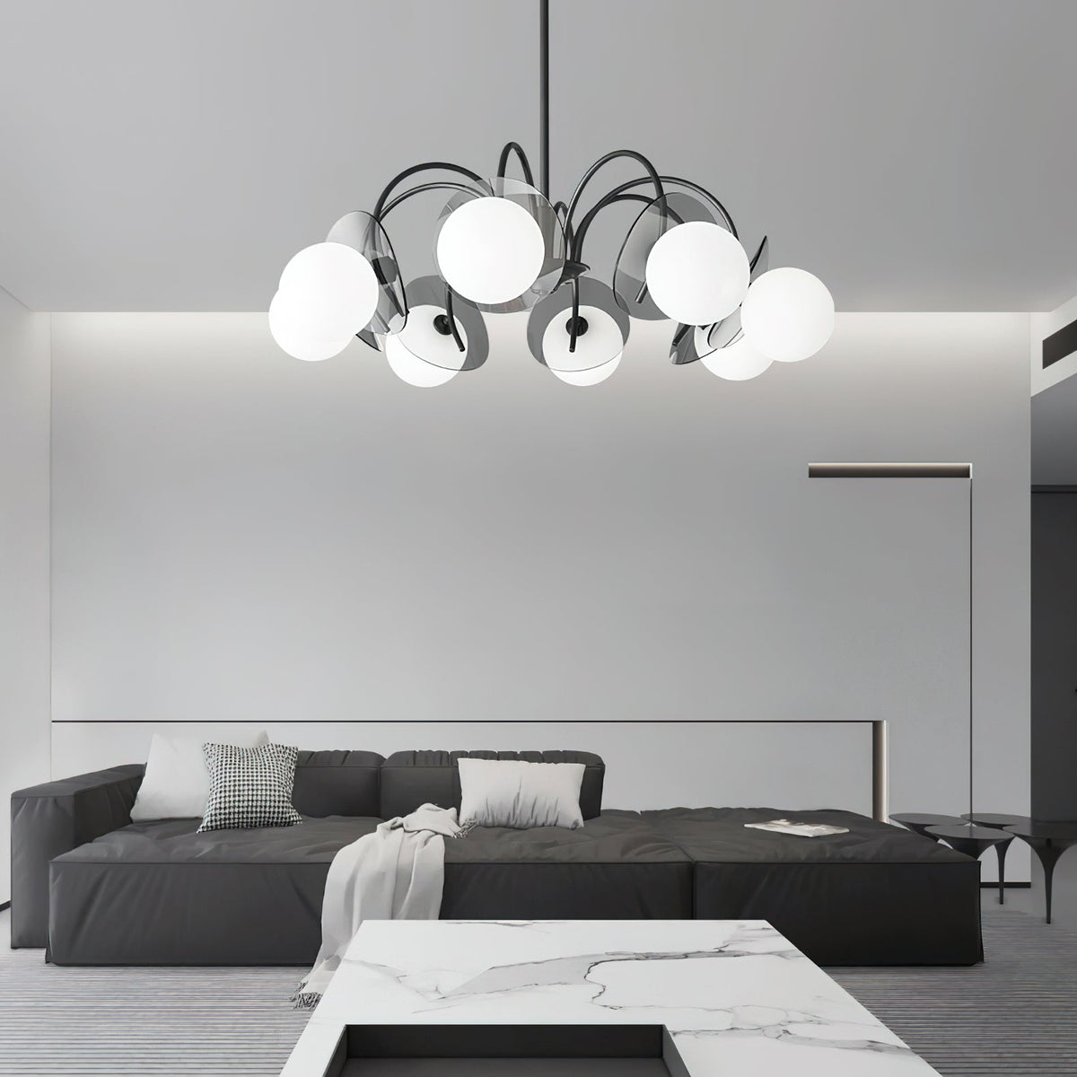 Galenia Glass Chandelier-Moonnatur