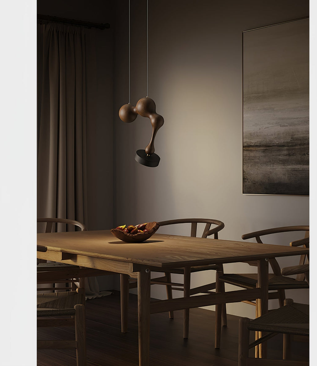 Ferrowwyn Wood Pendant Light-Moonnatur
