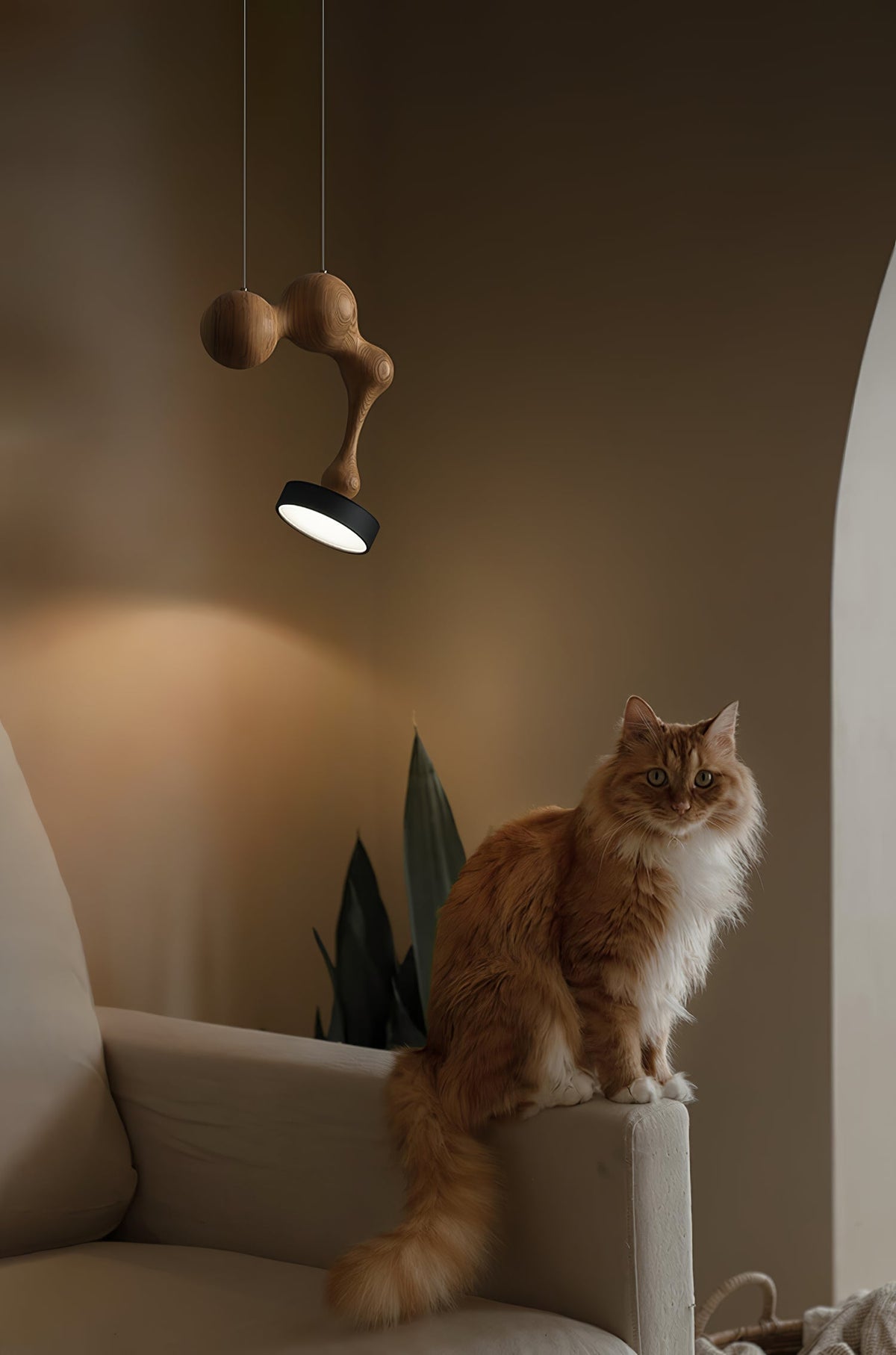 Ferrowwyn Wood Pendant Light-Moonnatur