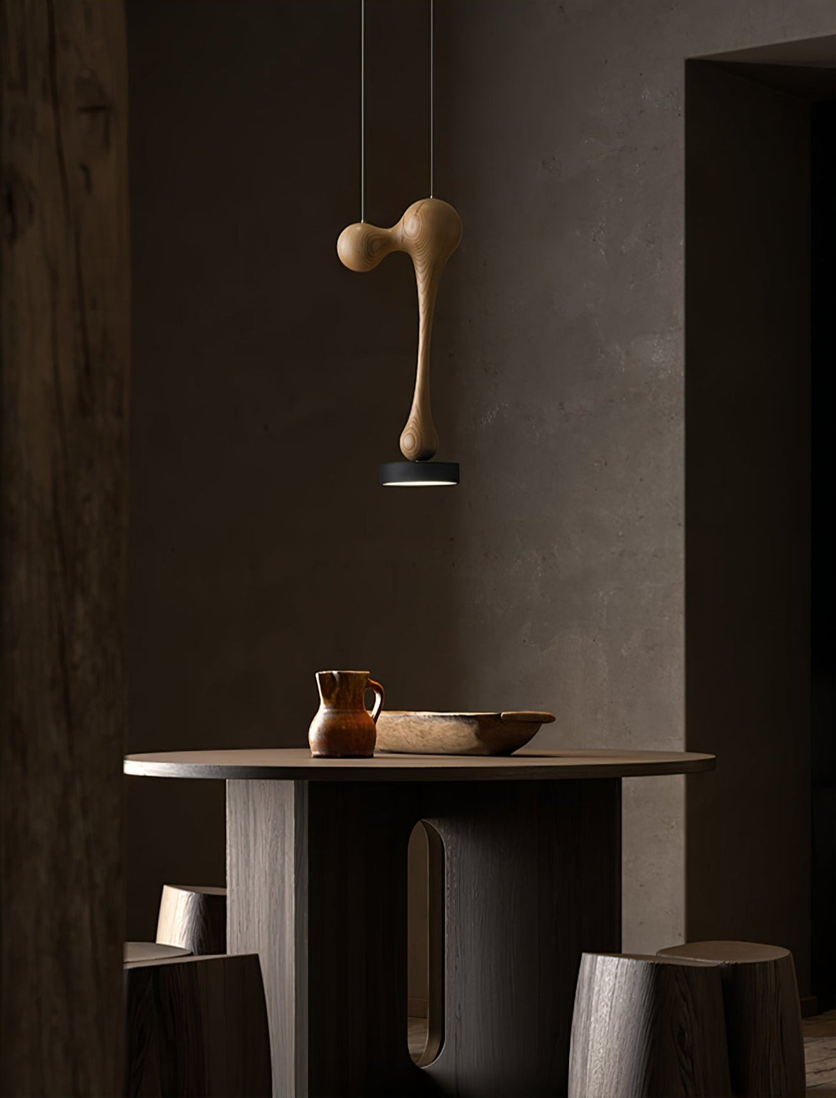 Ferrowwyn Wood Pendant Light-Moonnatur